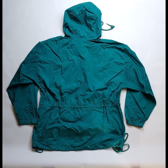 VINTAGE  Basic Edition Windbreaker Jacket Teal - Picture 3 of 4